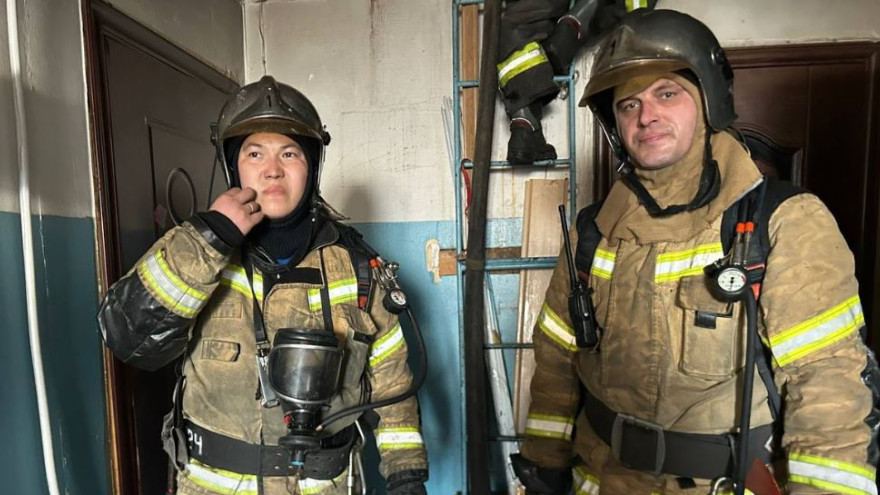 Салехардские пожарные спасли двух собак и кота из огня