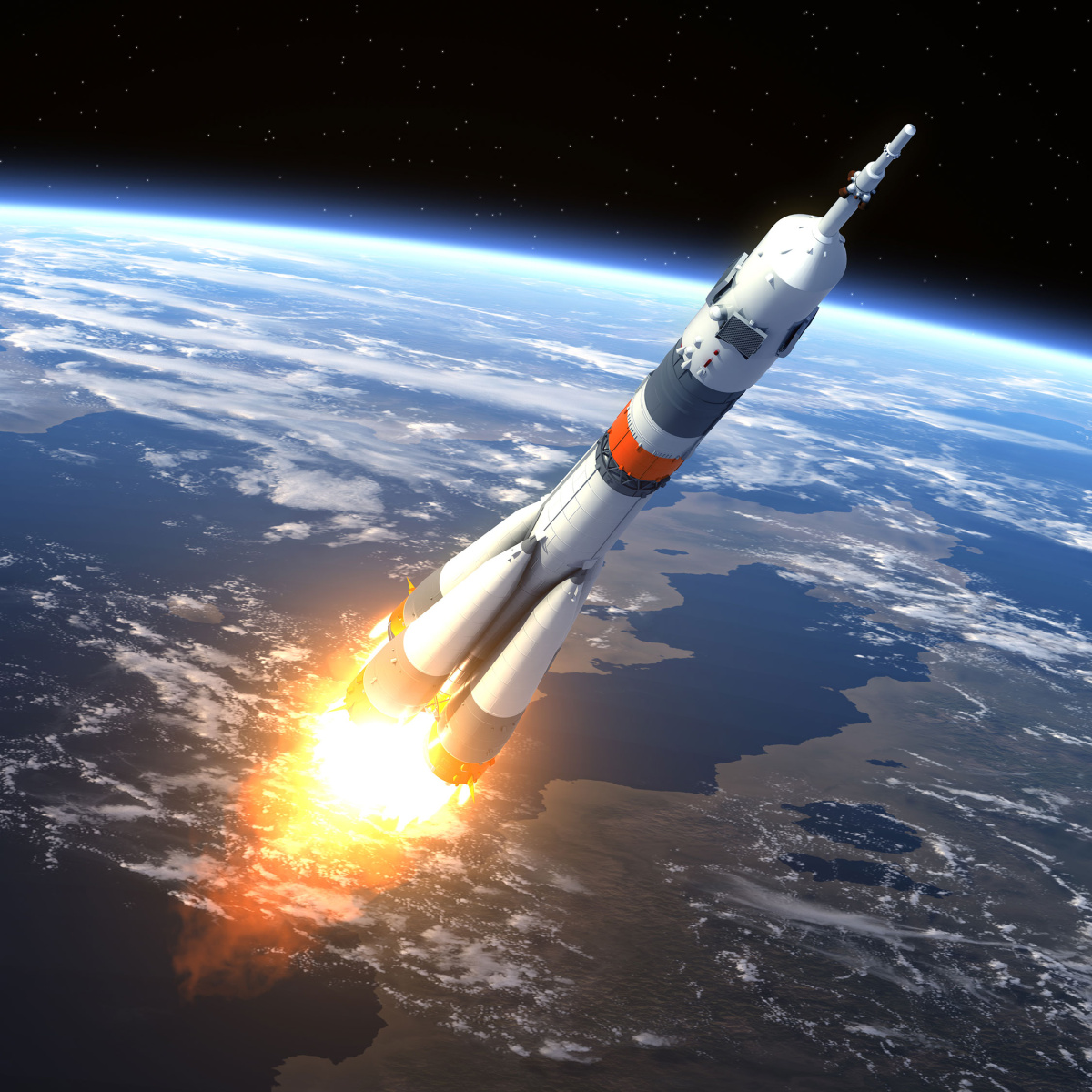 фото ракеты гагарина в космосе