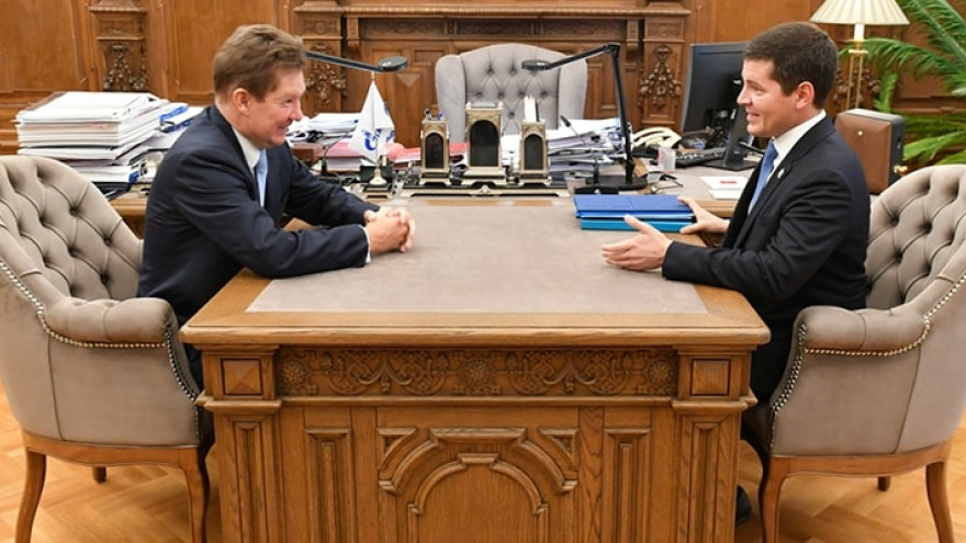 В Санкт-Петербурге прошла встреча главы ПАО «Газпром» Алексея Миллера и губернатора Ямала Дмитрия Артюхова