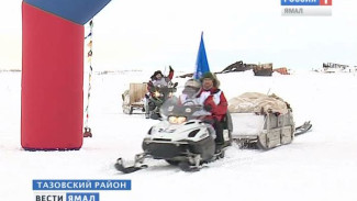 Экстремалы-снегоходцы отправились из Тазовского района на полуостров Гыдан