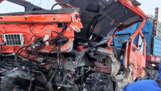 На Ямале в результате лобового столкновения двух грузовиков пострадал мужчина