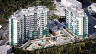 В Новом Уренгое продолжается строительство жилого комплекса "Изумрудный"