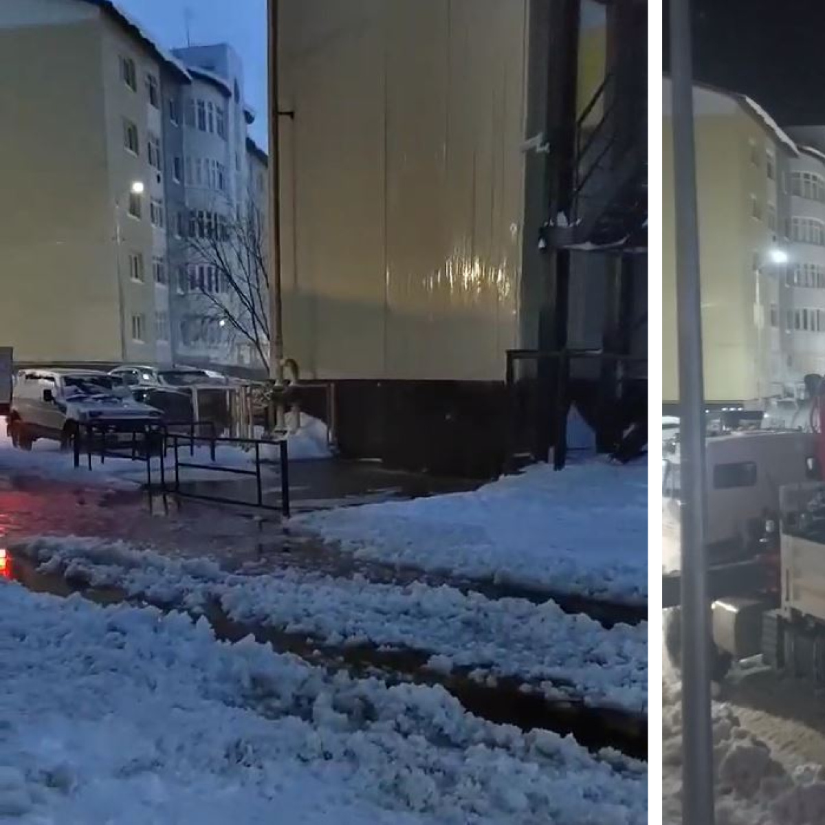 Авария на сетях: в Тарко-Сале вода хлынула по наружной стене дома – Новости  Салехарда и ЯНАО – Вести. Ямал. Актуальные новости Ямала