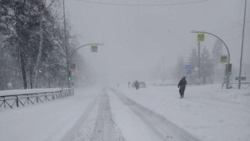 В Ноябрьске ввели режим ЧС из-за майского снегопада и ветра до 20 м/с