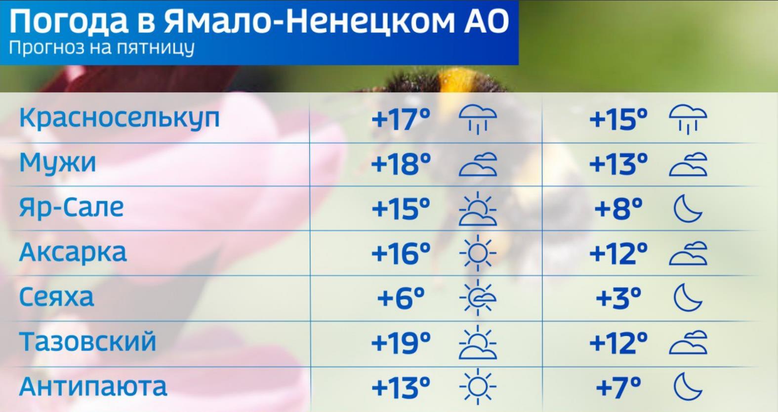 Прогноз погоды на 10 дней в салехарде