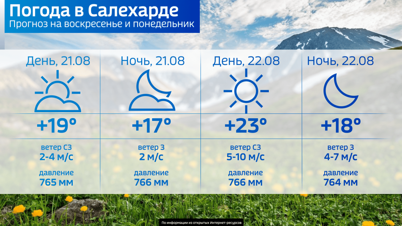 Погода в салехарде карта