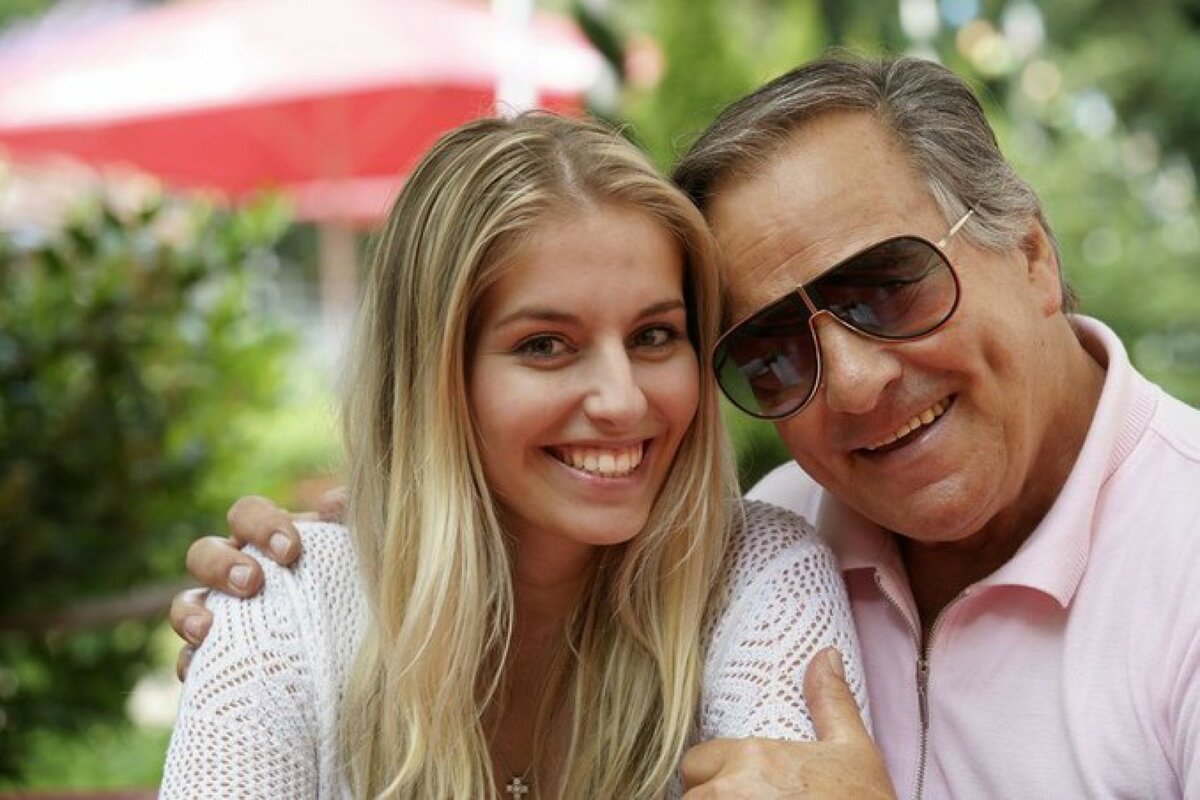 Young Blonde Teen With Old Man