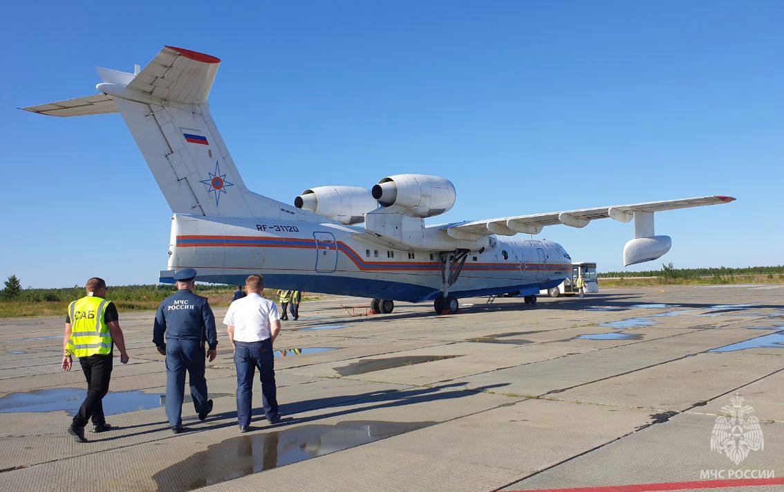 Самолет-амфибия Бе-200 прибыл на Ямал для тушения лесных пожаров – Новости  Салехарда и ЯНАО – Вести. Ямал. Актуальные новости Ямала